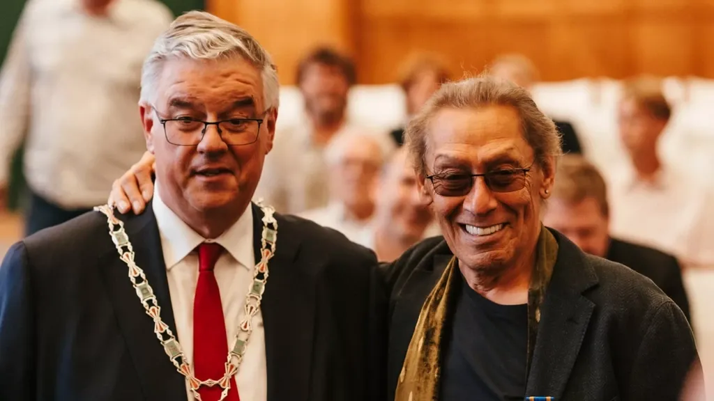 Alex Van Halen knighted in Nijmegen, where the Van Halen drummer grew up